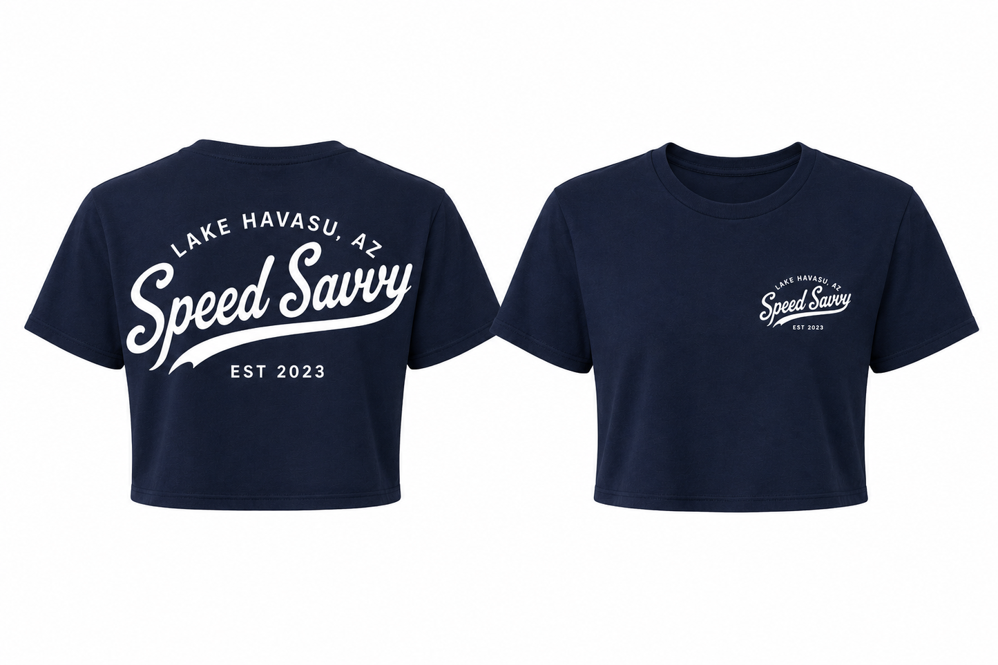 Navy Blue Woman’s Crop Tee