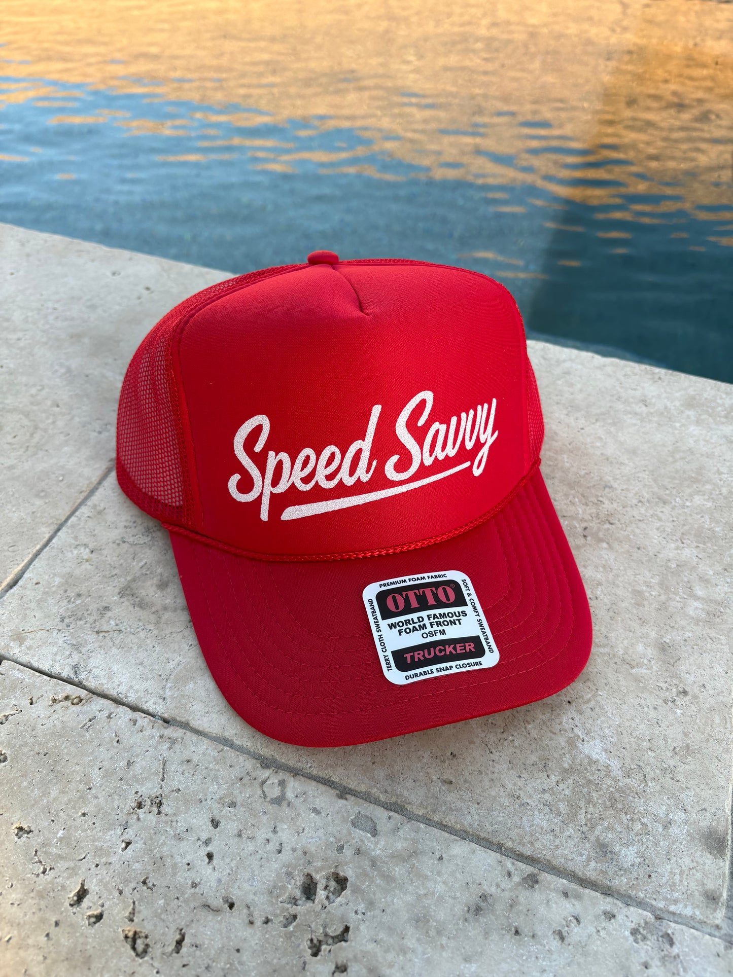 Red & White Trucker