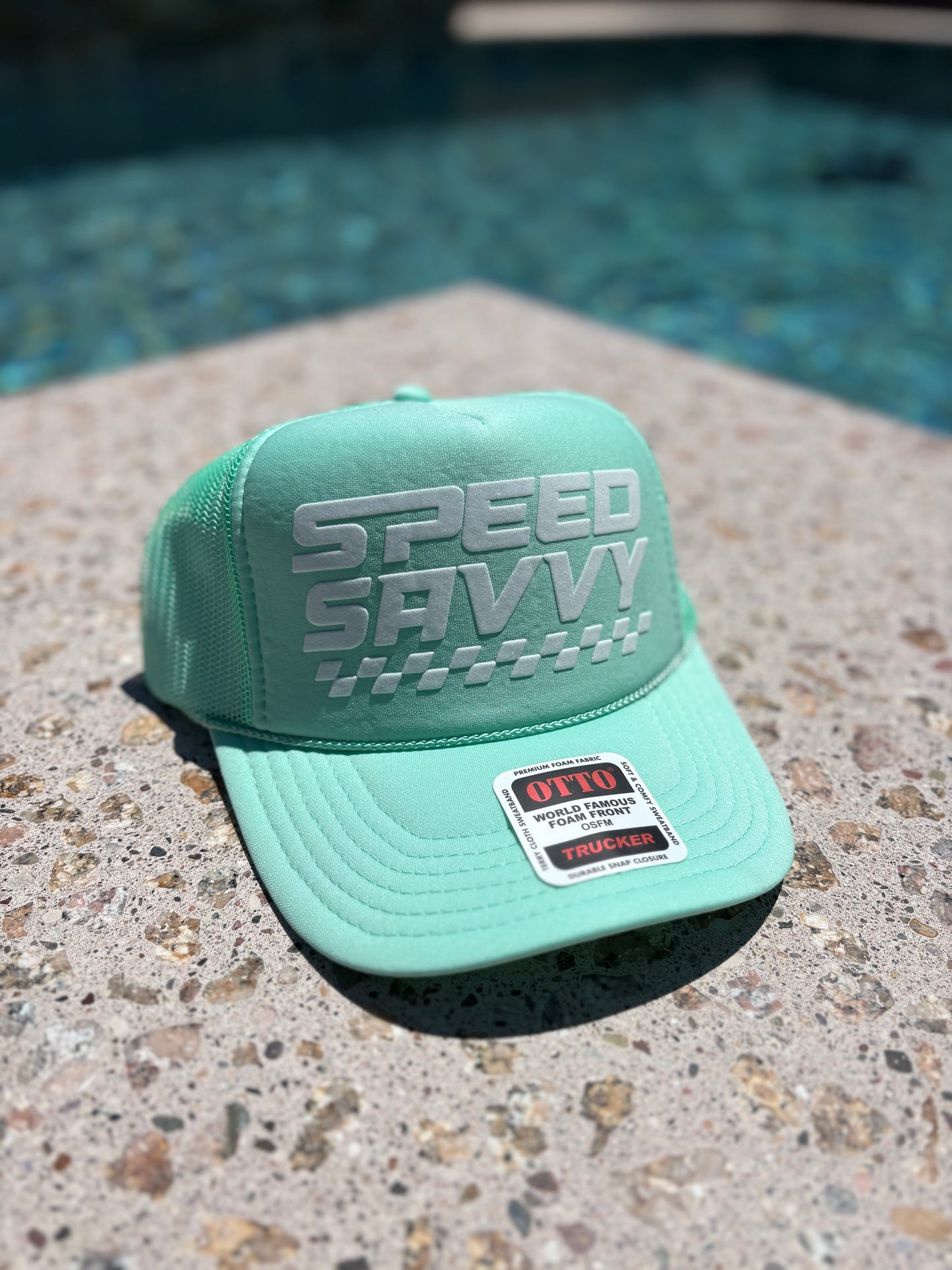Mint & White Sparkle