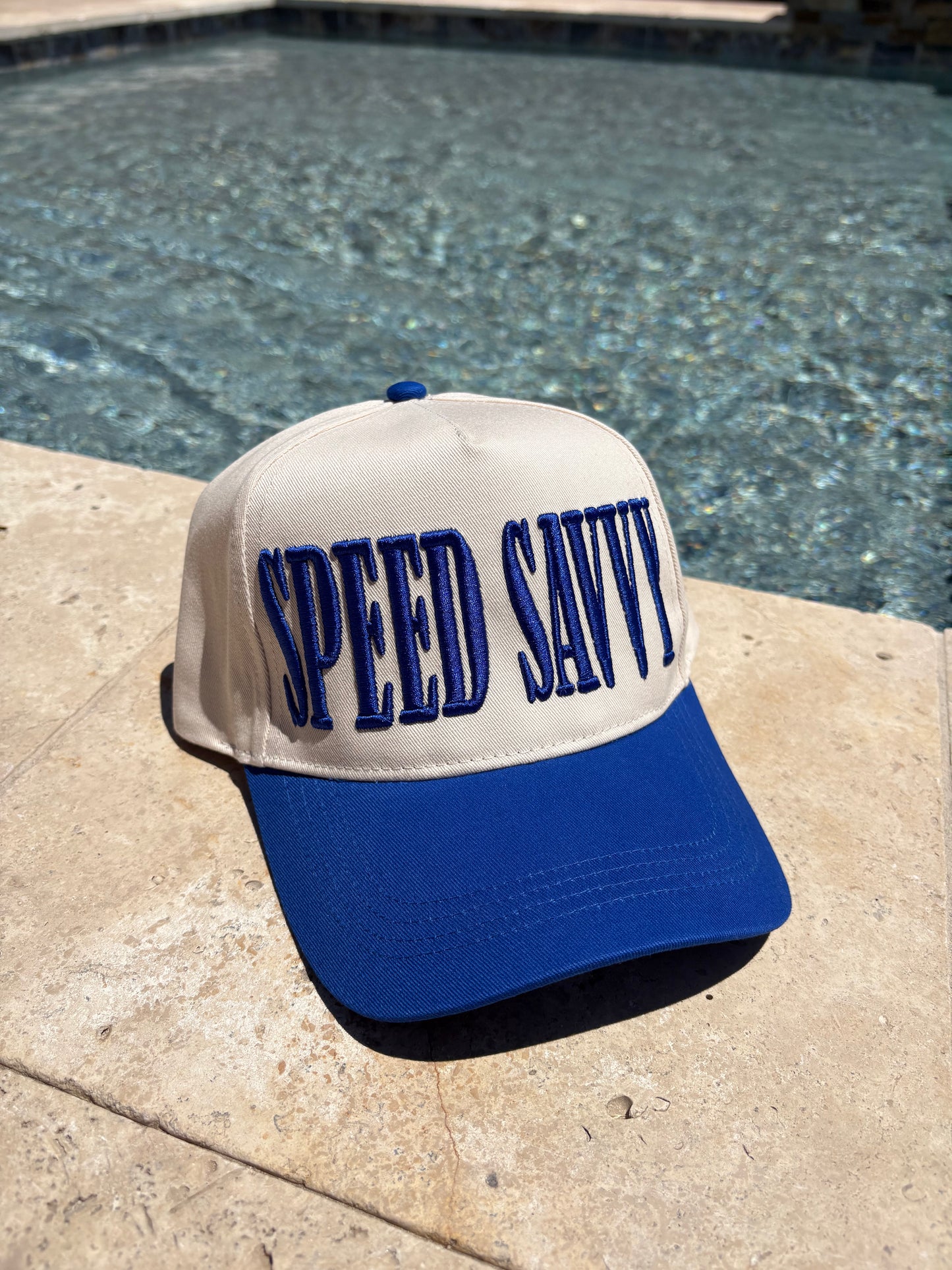 Speed Savvy Blue/Tan Hat