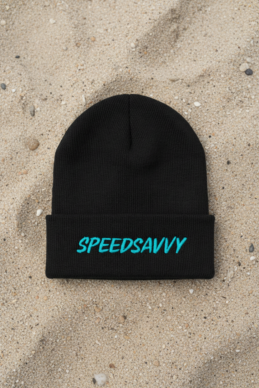 Beanie - Black & Teal