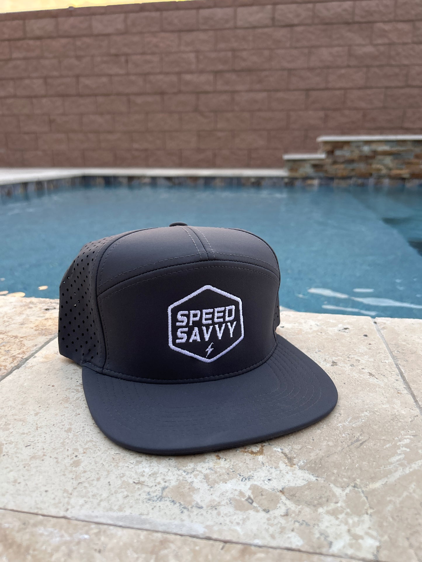 Charcoal Grey & White Hydro Hat