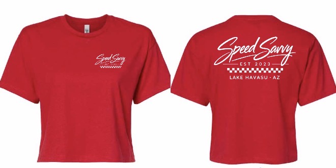Woman’s Red Crop Tee ( XS only )