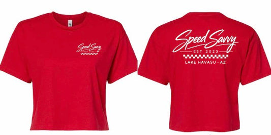 Woman’s Red Crop Tee ( XS only )
