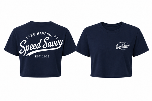 Navy Blue Woman’s Crop Tee