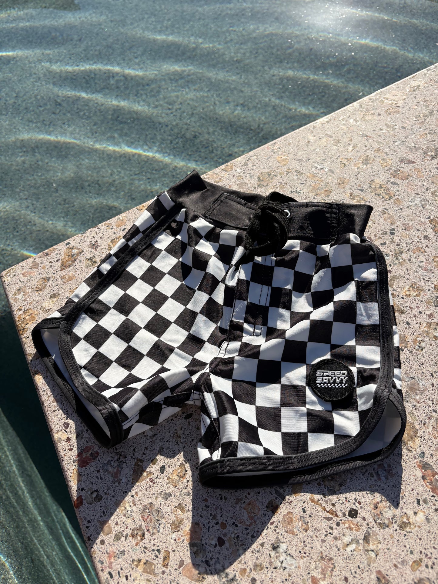 Checker Boy Swim Shorts