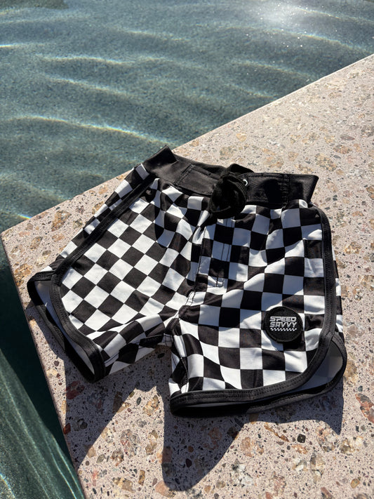 Checker Boy Swim Shorts