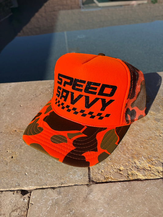 Orange Camo & Black Sparkle