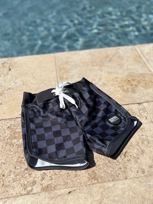 Boys Swim Shorts Black/Grey