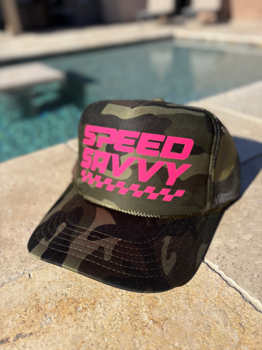 Camo & Hot Pink Classic Trucker
