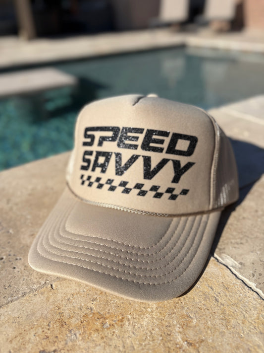 Tan & Black Sparkle Classic Trucker