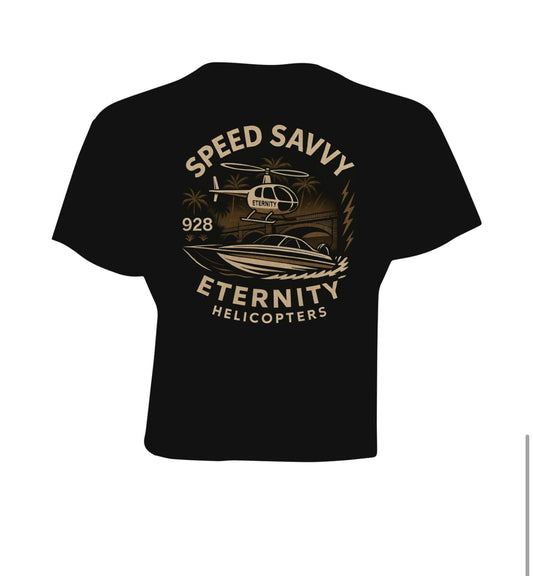 Limited Edition Eternity Helicopter Woman's Crop Tee