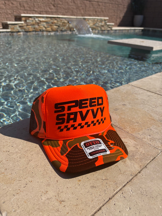 Orange Camo & Black Sparkle