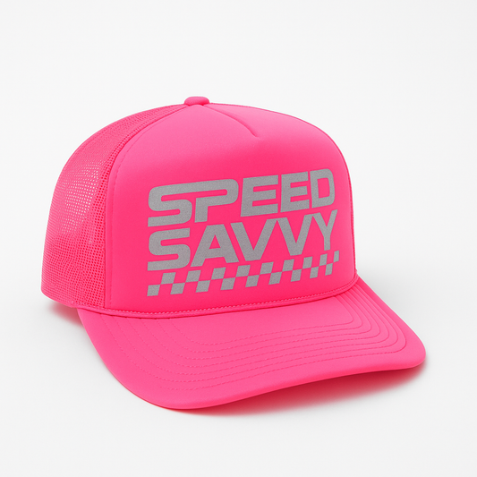 Hot Pink & White Sparkle Woman’s Trucker