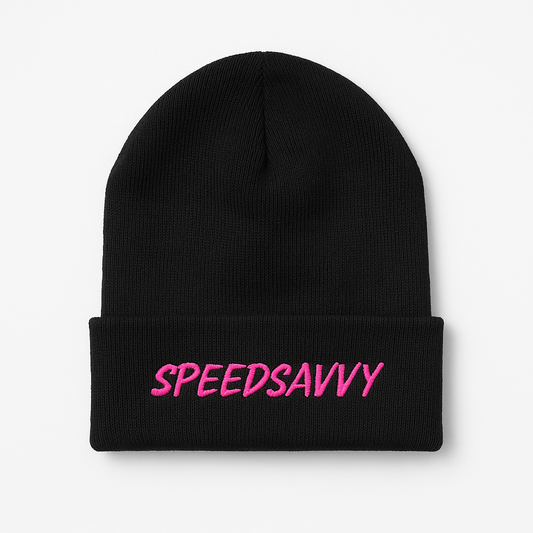 Beanie - Black & Pink