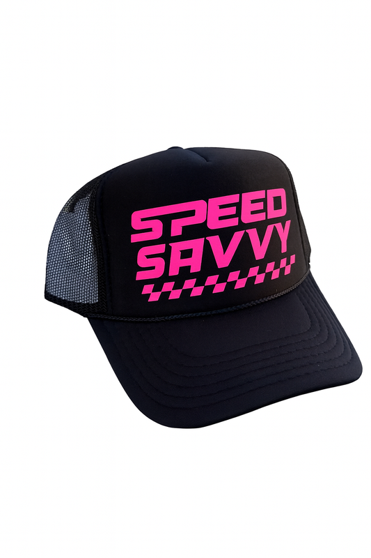 Black & Hot Pink Woman’s Trucker